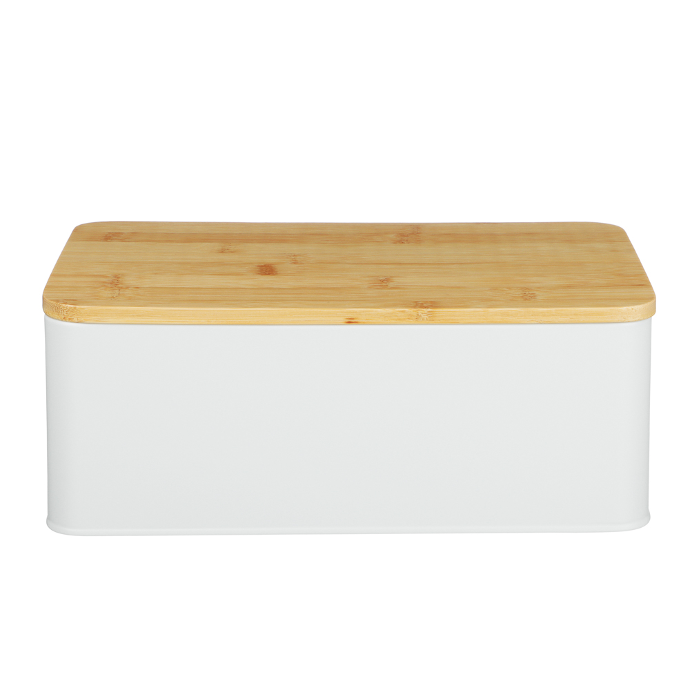 SATOSHI Хлебница с бамбуковой крышкой 33x17,5x13,5см, жесть - #3