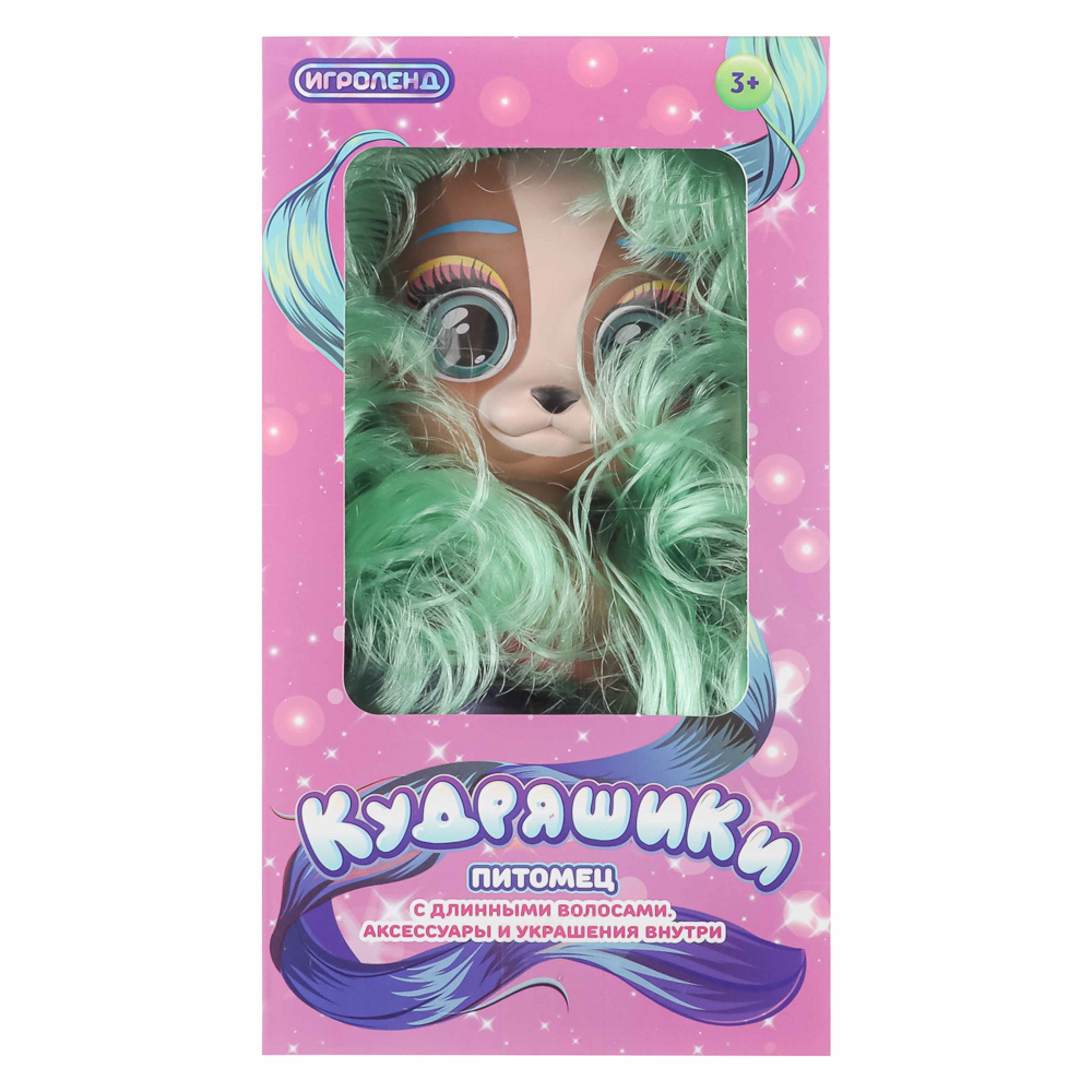 ИГРОЛЕНД Питомец с аксессуаром "Кудряшики", ПВХ, 17,6х7,3х10см, 8 дизайнов - #6