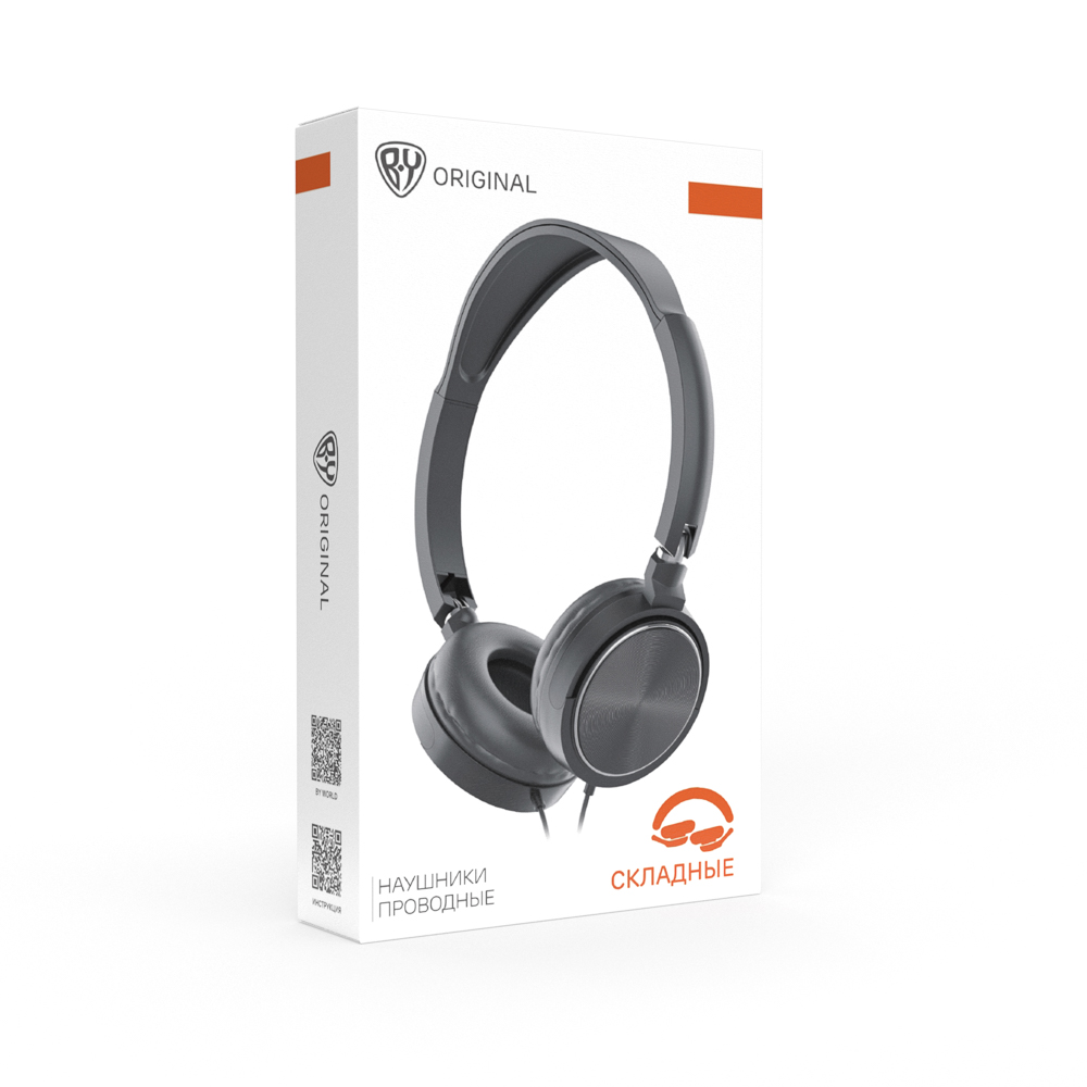 FORZA Наушники проводные накладные SonicWave, поворотные, пластик, кабель 120 см, чёрный - #2