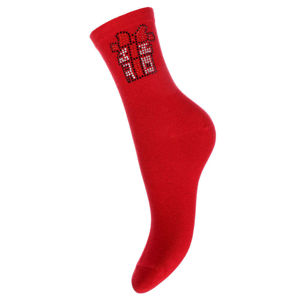 GALANTE Носки новогодние, р.23-25, 85% хлопок, 15% спандекс, разноцветные - #2