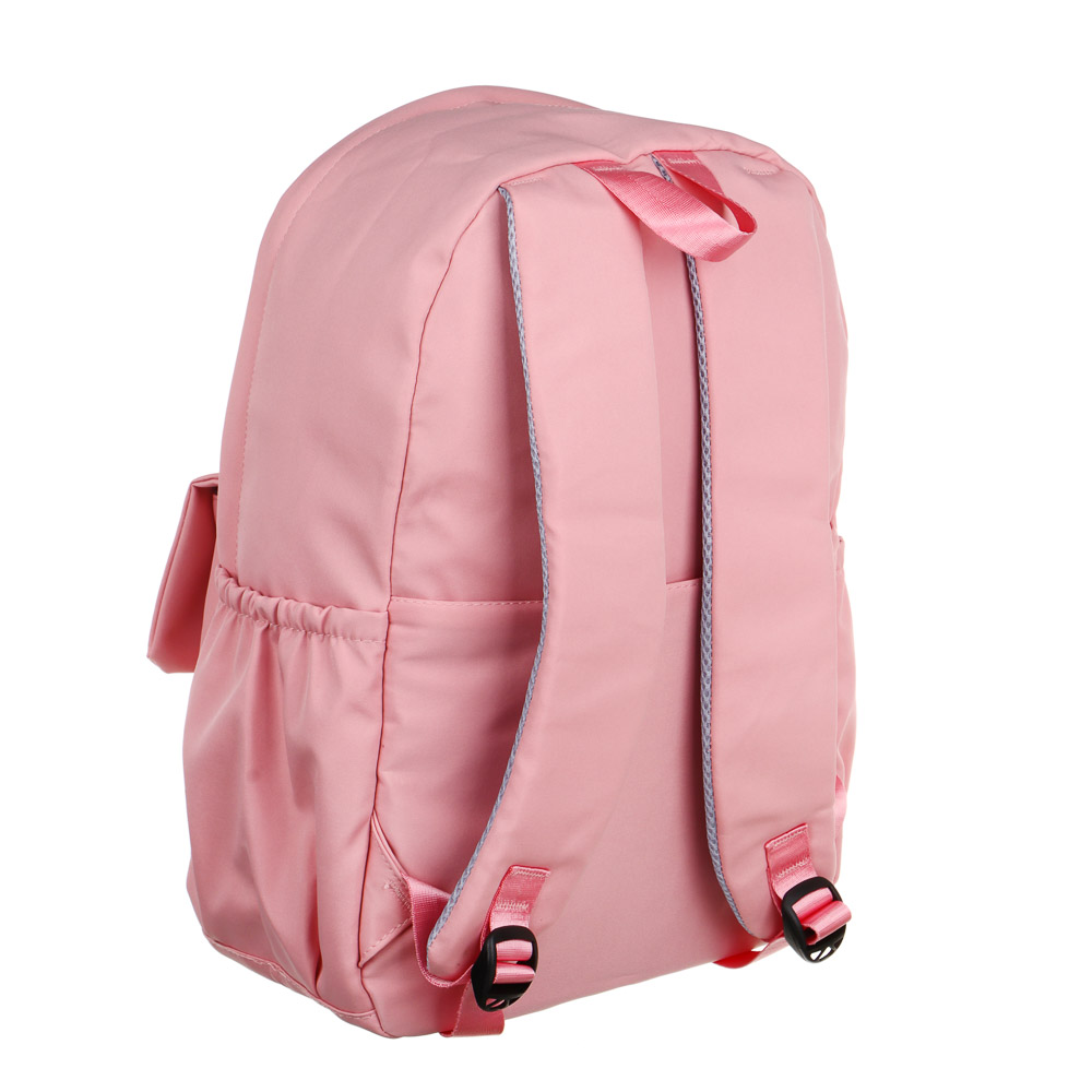 Рюкзак подростковый 44,5x30x14см, 1 отд., 4 карм., клапан с 2мя застежками, нашивки, нейлон, 2 цвета - #4