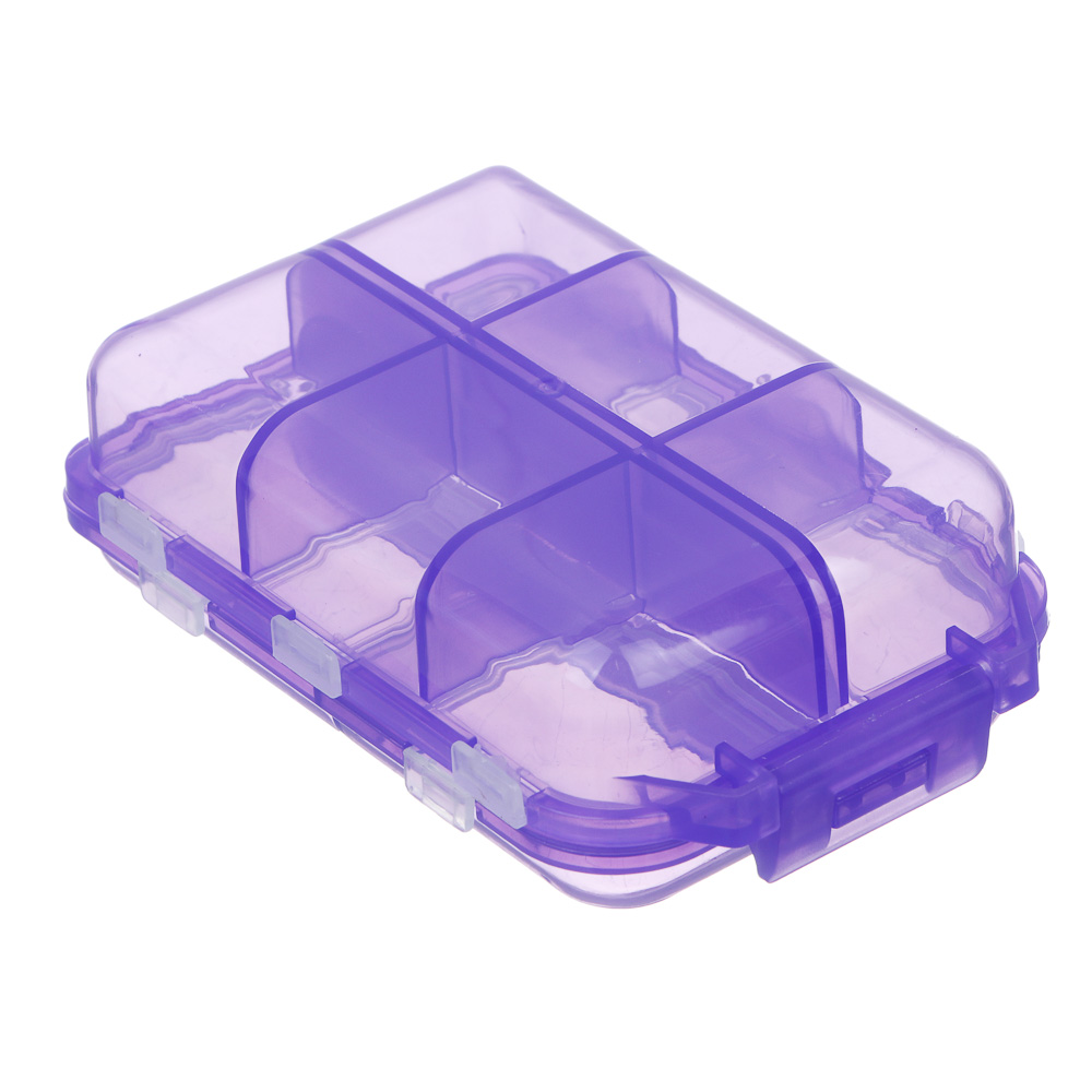 VETTA Бокс для таблеток 10 ячеек, 9х6х3 см, пластик - #6