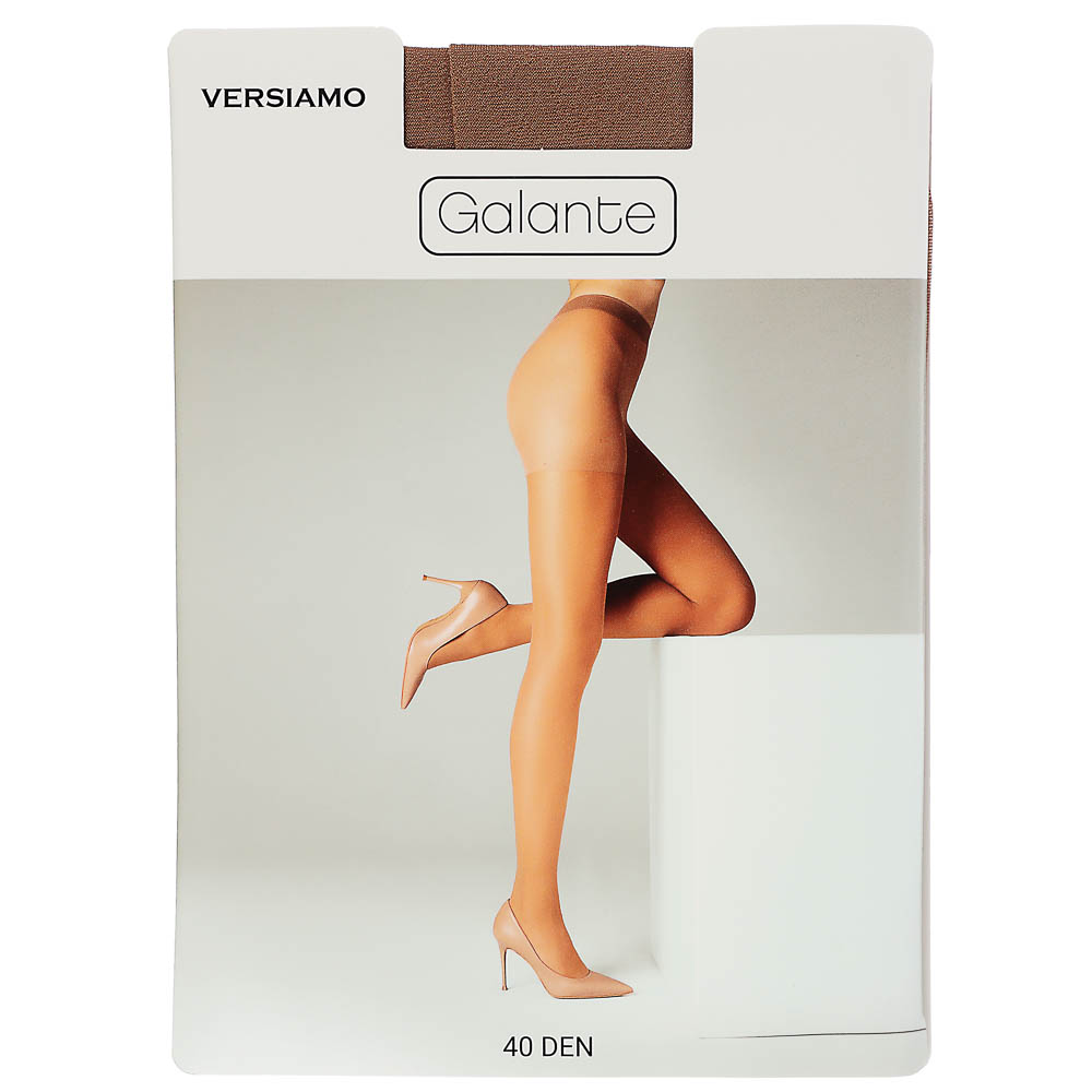 GALANTE Versiamo Колготки 40 DEN с шортиками, 85% полиамид, 15% эластан, размер 4, цвет загара - #1