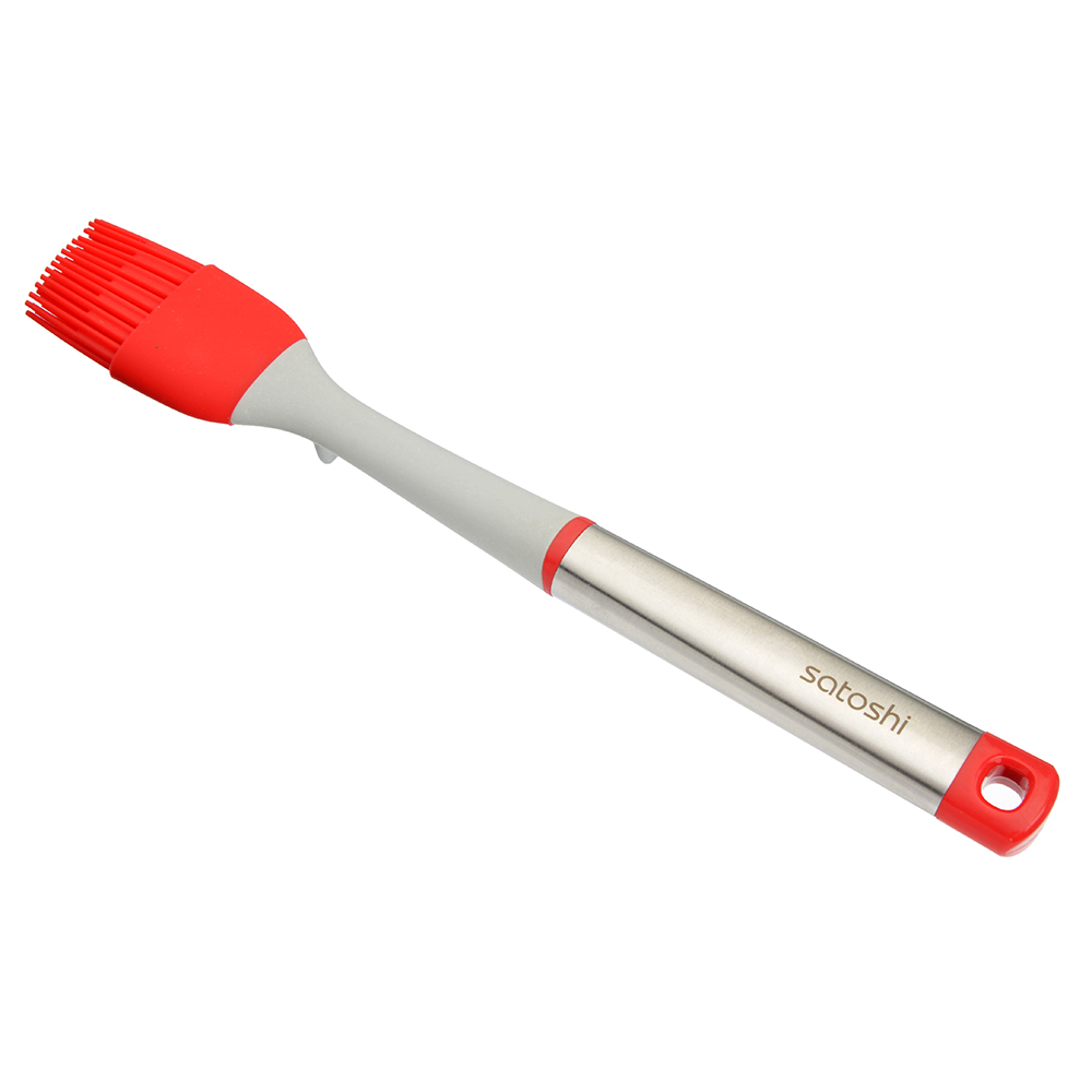 Кисточка кондитерская силикон, ручка нержавеющая сталь/пластик, Премьер SATOSHI - #2