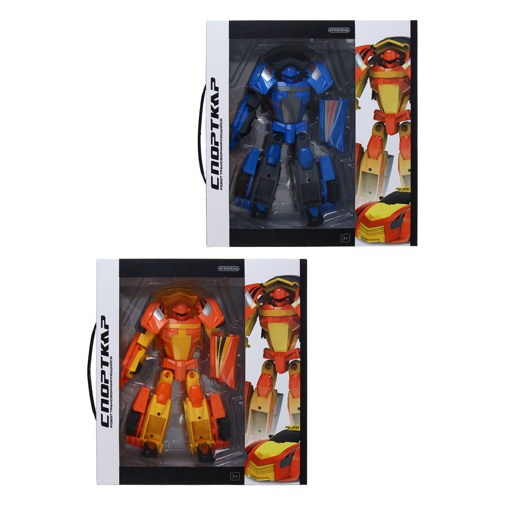 ИГРОЛЕНД Робот трансформирующийся "Спорткар", ABS, 29,5х29,5х9,5, 2 дизайна - #4