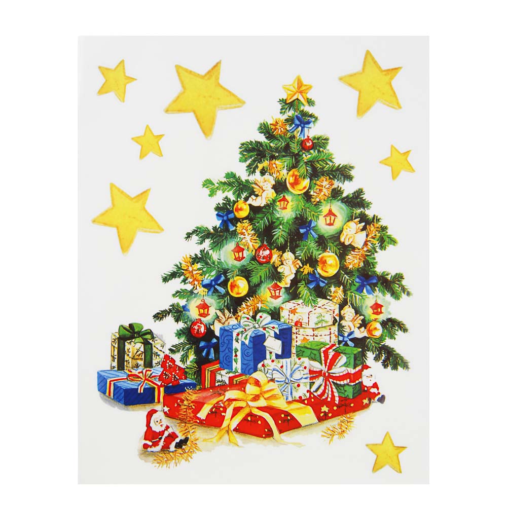 Наклейка Сноубум "Новогодняя елка", 30х42 см - #1