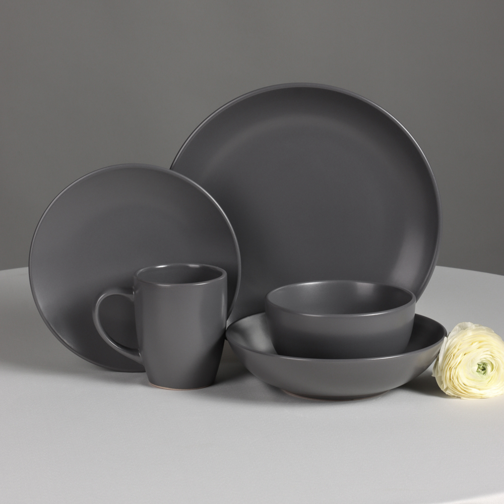 MILLIMI Тарелка подстановочная 27х3см, керамика, графит - #11