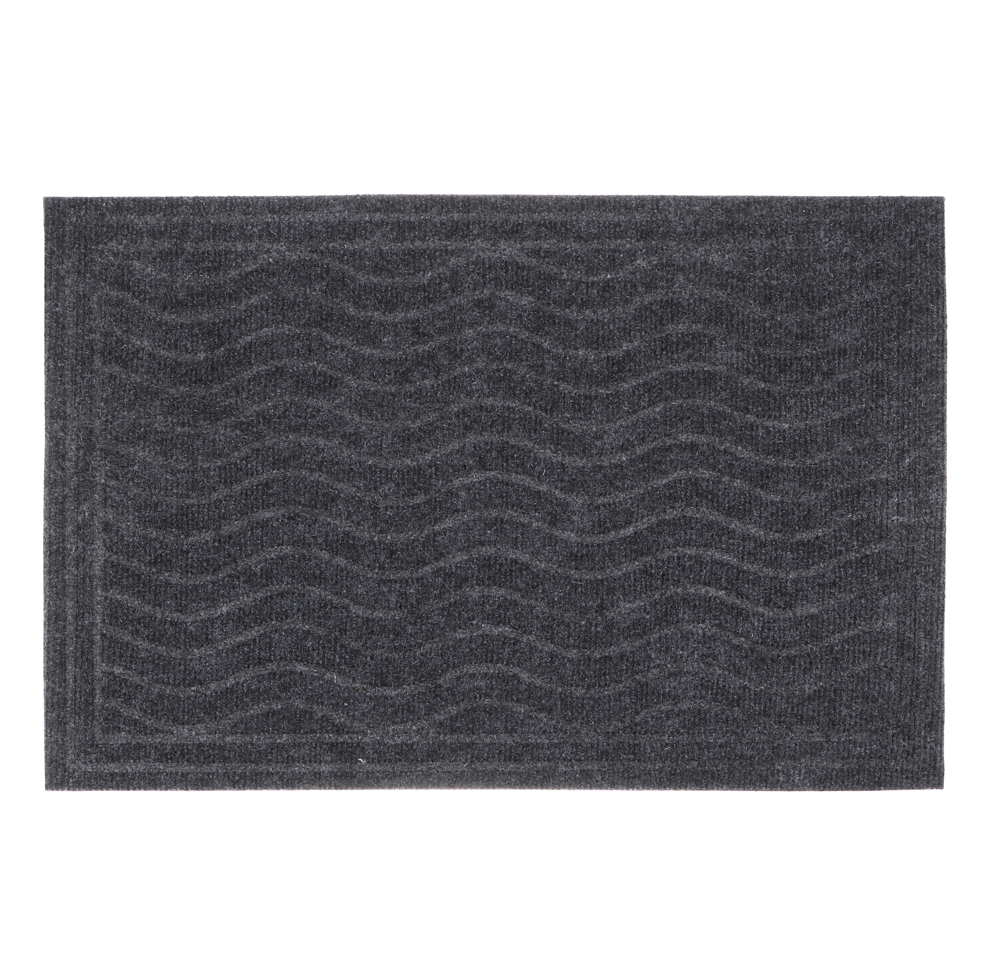 VETTA Коврик придверный, 40x60 см, полипропилен, темно-серый, арт.1 - #1