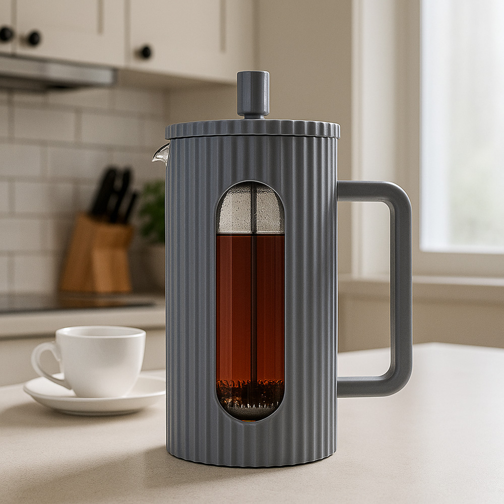 SATOSHI Форман Френч-пресс 600мл, жаропрочное стекло, графит - #9