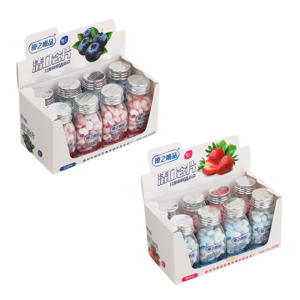 Драже мятное, 2 вкуса (клубника/черника), 40г - #9