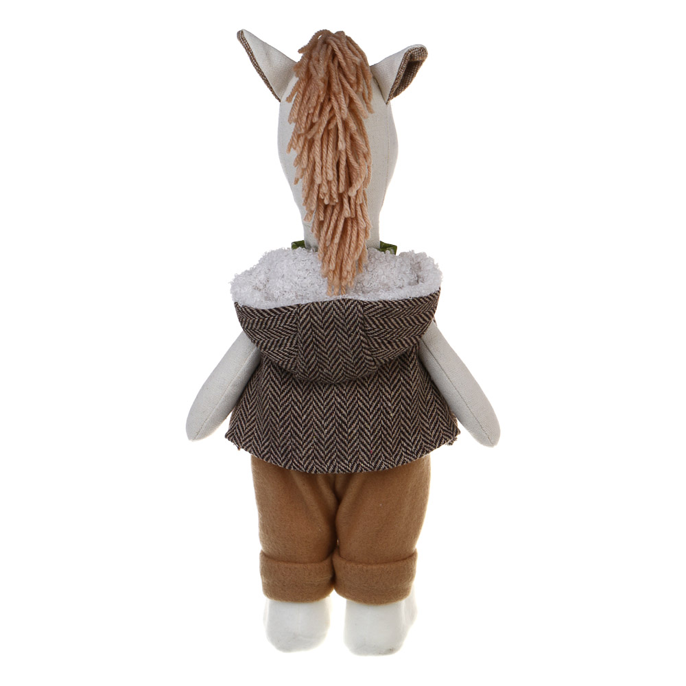 СНОУ БУМ Сувенир Конь в шубе 13x12x30 см, полиэстер, 26-687 - #5