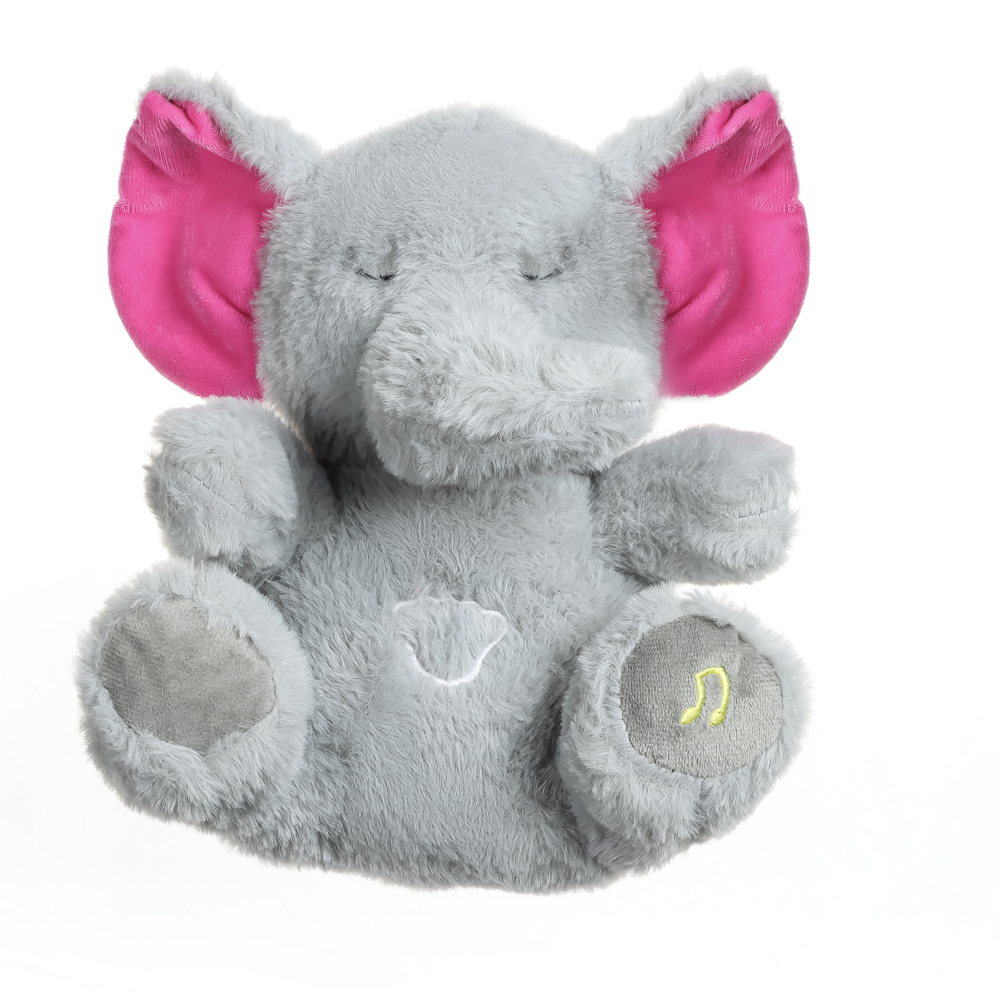 ИГРОЛЕНД Игрушка мягкая "Сплюша" в виде животного, 28 см, движ., свет, звук, ABS, полиэстер, 3хААА - #17