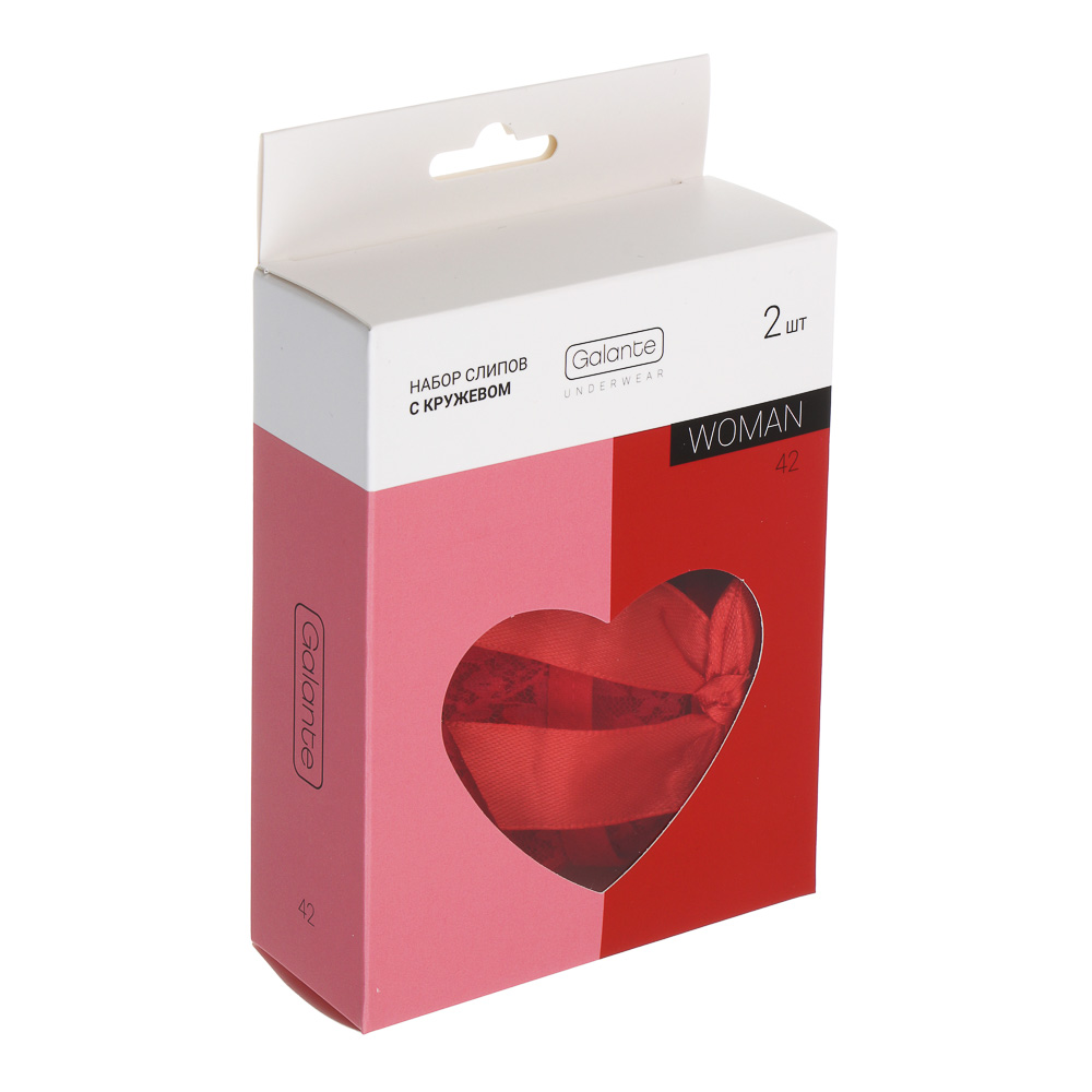 GALANTE Трусы женские с кружевом 2 шт, р.42, 95%вискоза, 5%спандекс, разноцветный, НГ2026-3 - #6