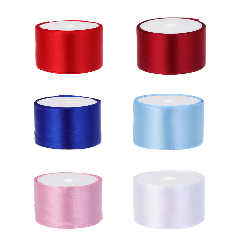 Лента для подарков атласная, 4 см x 2,7 м, полиэстер, 6 цветов - #1