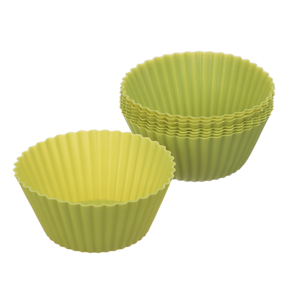 VETTA Набор форм силиконовых 16шт, 6,5x3,3см, "Кекс", 3 цвета - #3