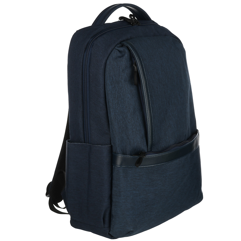 Рюкзак подростковый, 43x29x11,5 см, 1 отделение, 2 кармана, полиэстер под ткань, иск.кожа, 2 цвета - #3