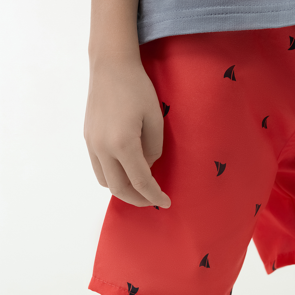 GALANTE Шорты купальные для мальчиков, 100% полиэстер, р. 98-104, цв.красный - #12