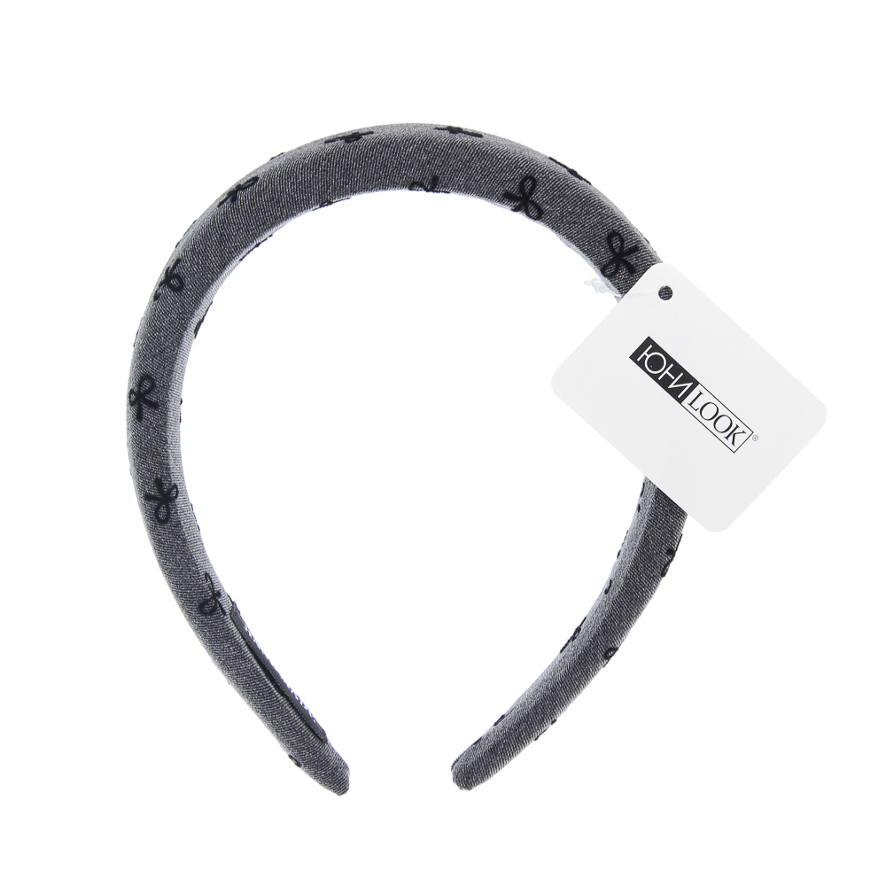 ЮНИLOOK Ободок для волос, 3см, полиэстер, пластик, 2 цвета, ACS25-17 - #7