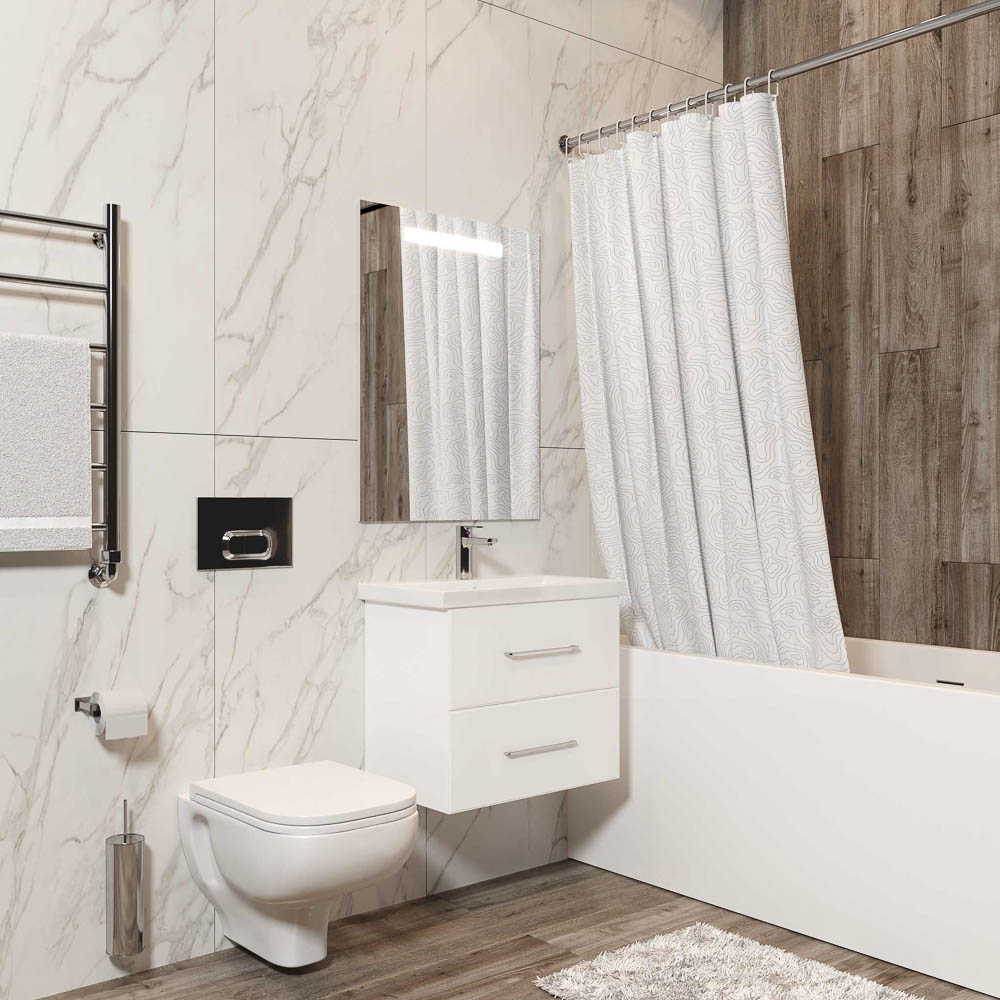 Шторка для ванной, оксфорд, 145x180см, ШТОК056-21148 - #8