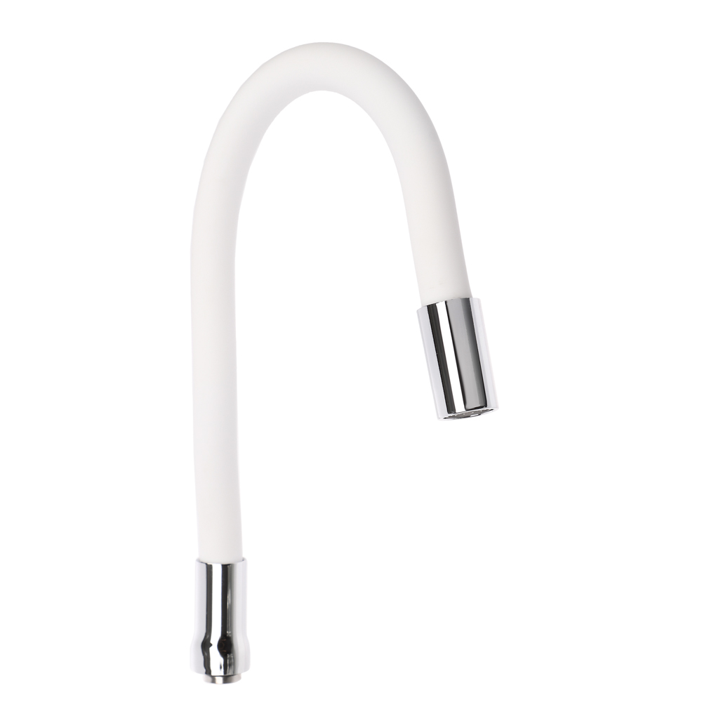 Излив смесителя для кухни, гибкий, силиконовый, 1 режим, 50см, белый - #1