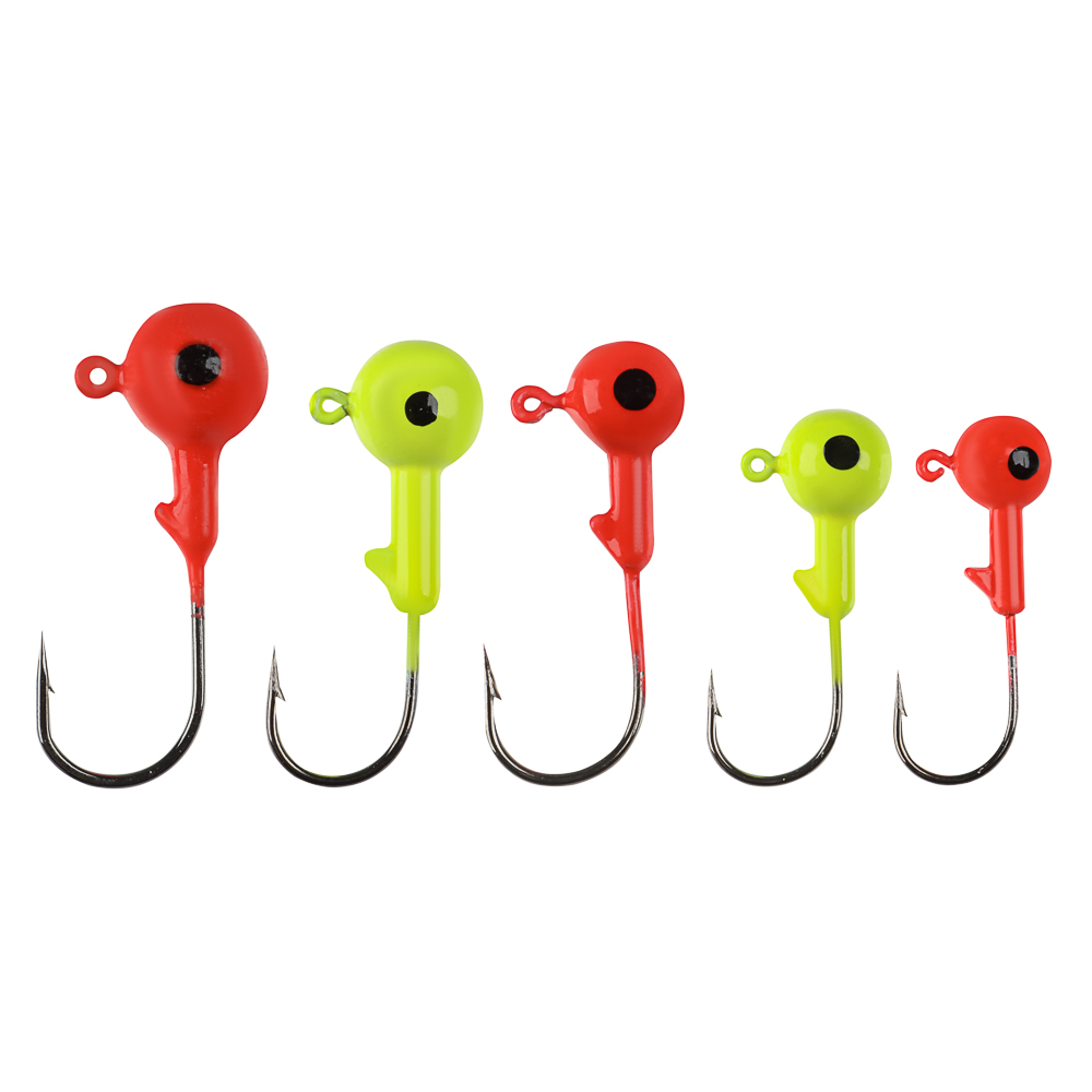 Набор разноцветных джиг головок в коробке тм AZOR FISHING, 15шт, 3,5,7,10,12гр - #2