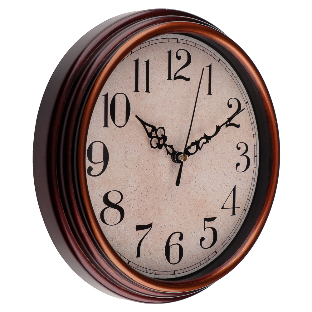 Часы настенные круглые, пластик, d22 см, 1xAA, арт.06-16 - #2