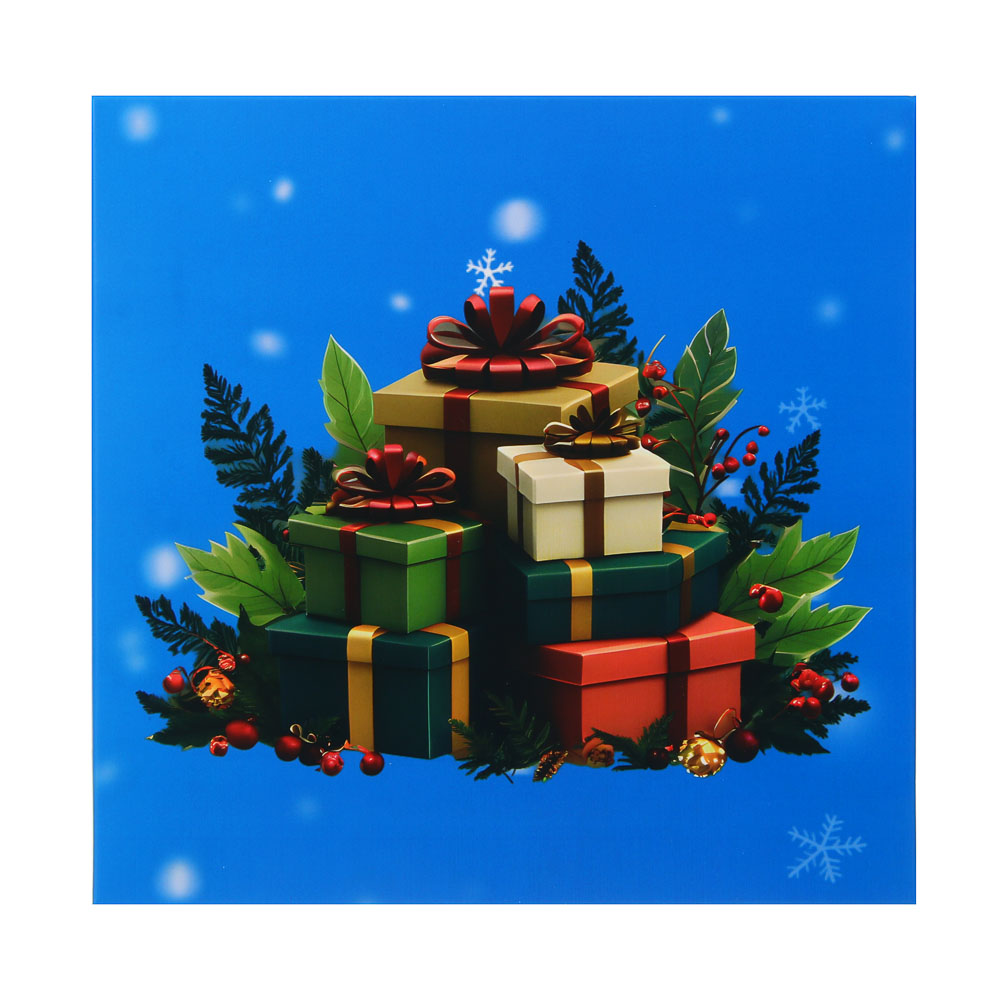 Коробка складная, 19,5x19,5x9,5см, бумага, арт.1, 4 дизайна - #5