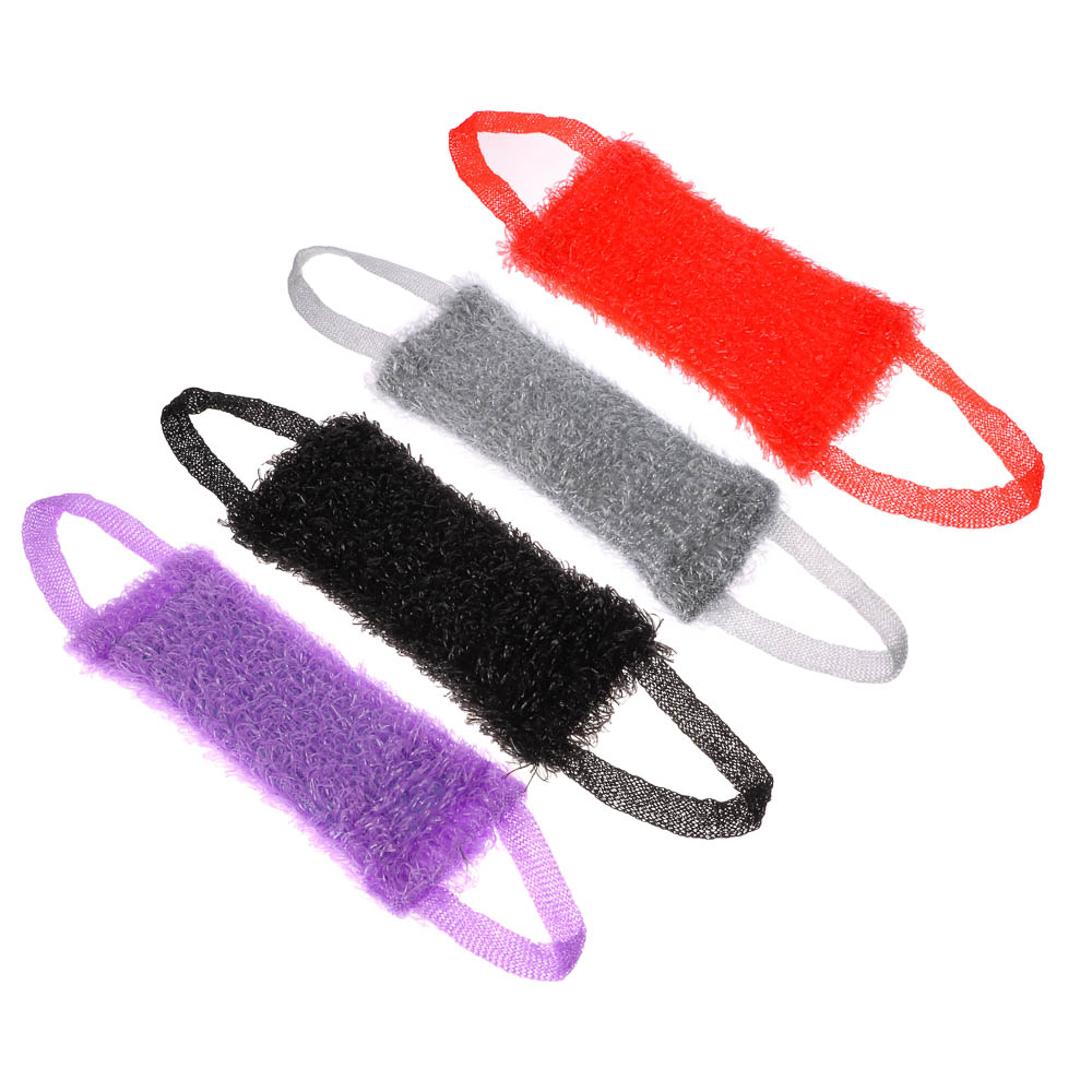 Мочалка банная с ручками массажная Люкс, ПП нить, 30x13x5см - #1