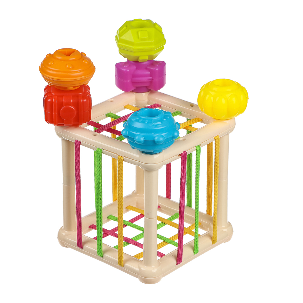 Развивающая игрушка сортер "Бизикуб", PP, ABS, 12,8х12,8х12, - #2