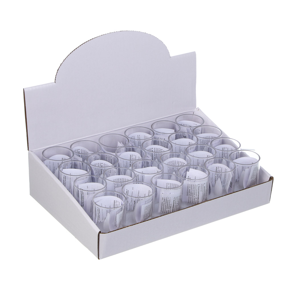 СНОУ БУМ Светильник декоративный LED в виде свечи в стакане, 4х6см, PS, 3хAG10, 1 режим - #3