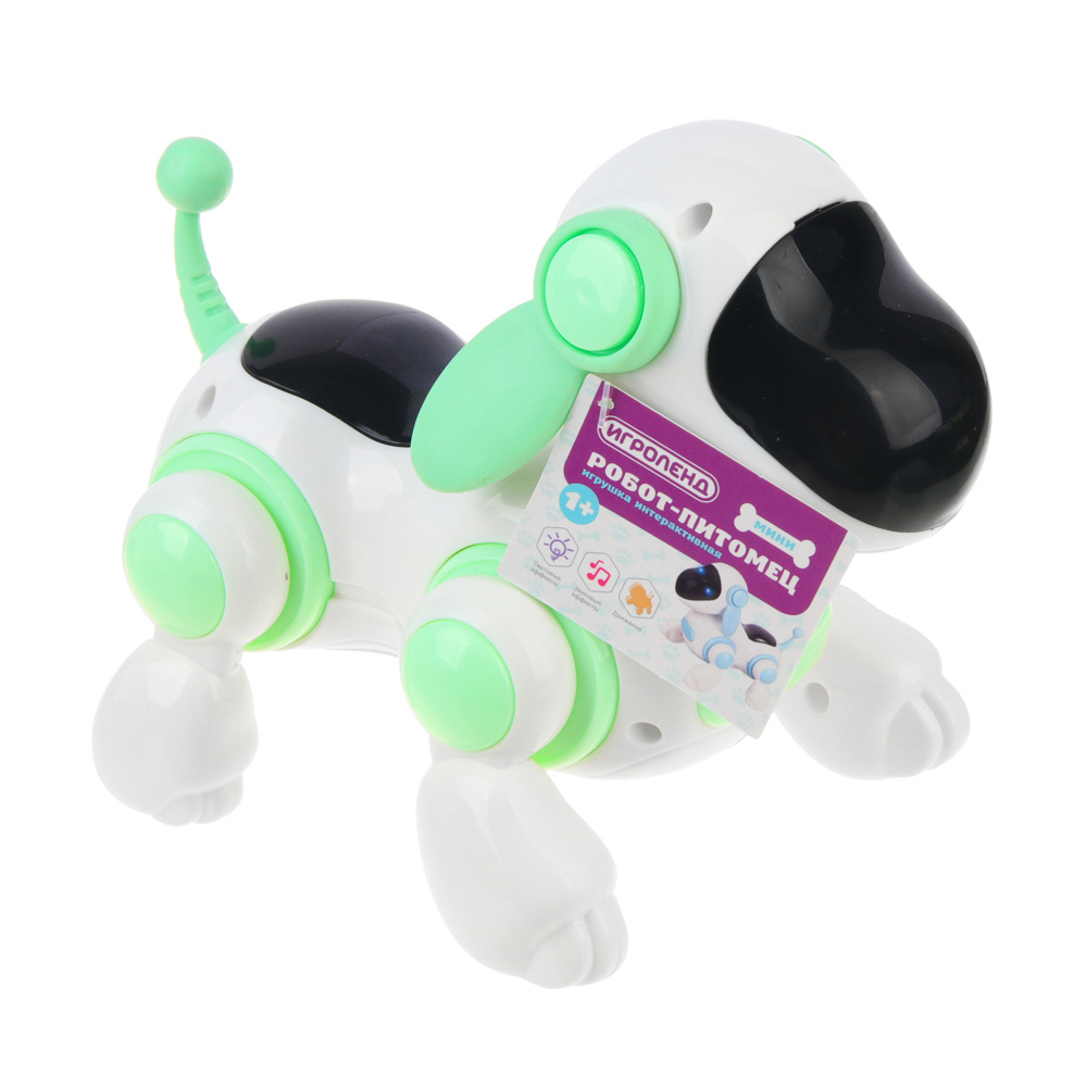 ИГРОЛЕНД Робот питомец-мини в шоубоксе, движение, свет, звук, ABS, 16х10х13см, 2хАА - #4