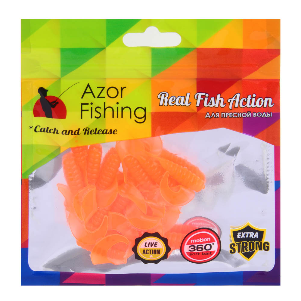 AZOR FISHING Приманка мягкая K.Good , силикон, 4см, 15шт. в уп, 5 цветов - #4