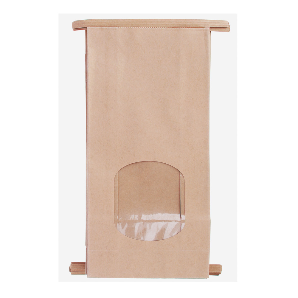 Набор пакетов крафт с ПВХ окном и замком, 20 шт, 12x25x6 см - #6