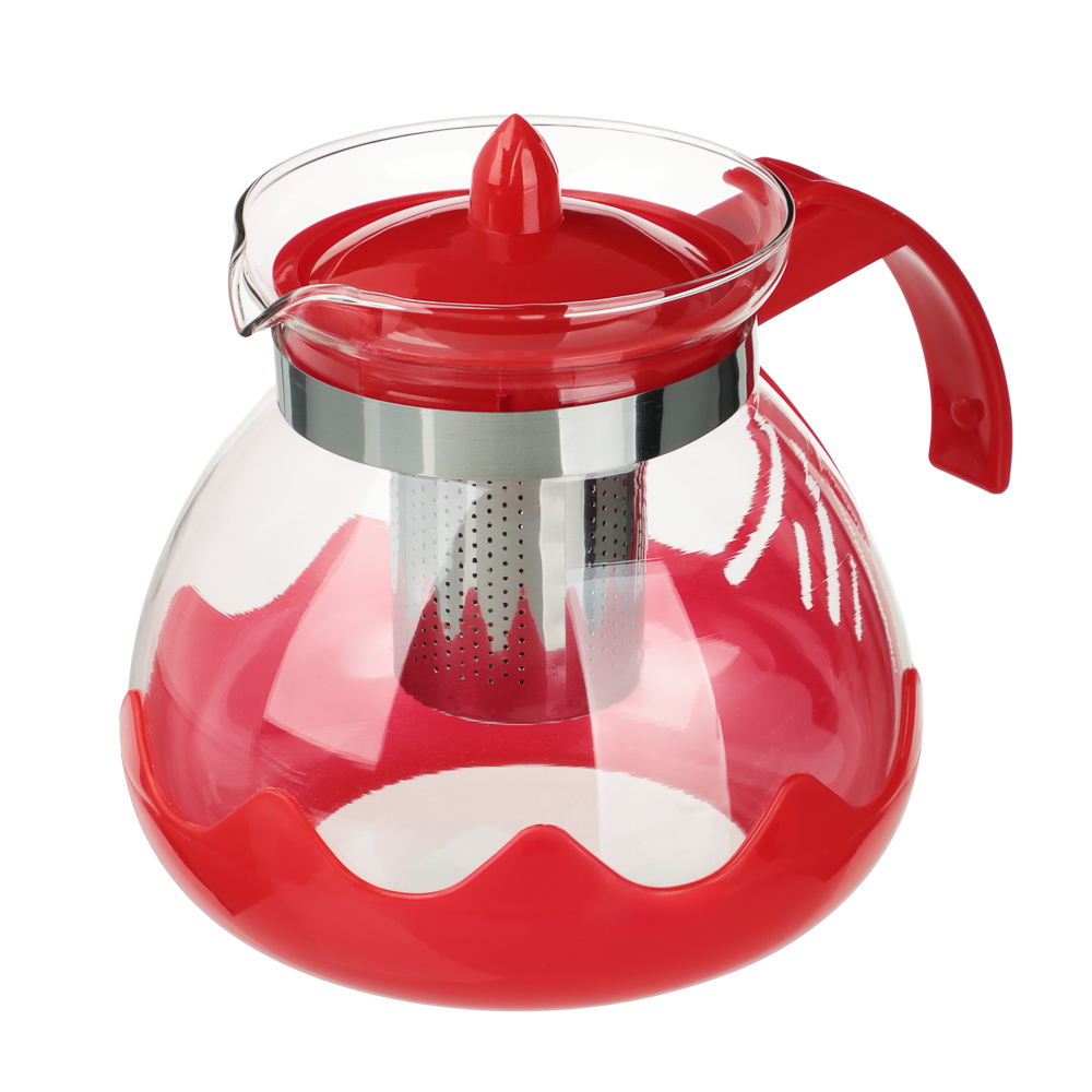 VETTA Классик Чайник заварочный 1,5л, стекло, нерж.сталь - #3