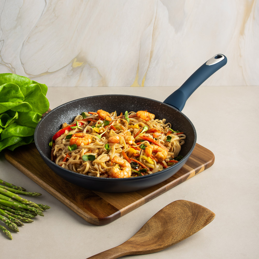 SATOSHI Ривьера Сковорода литая d28см, антипригарное покрытие мрамор, индукция - #9