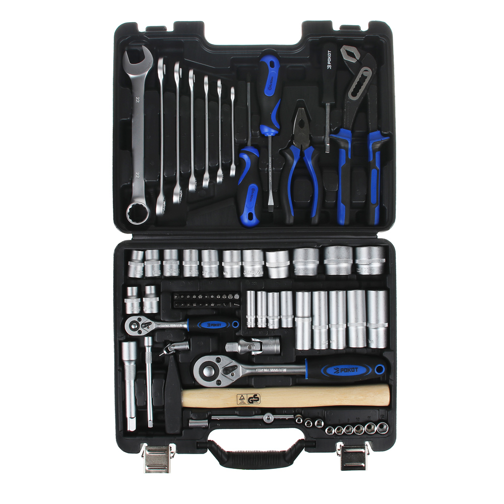 РОКОТ Набор автомобильных инструментов, 74 предметов - #1