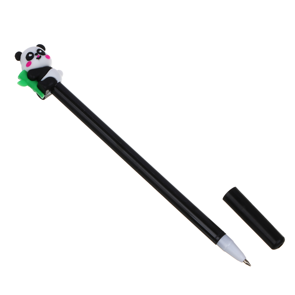Ручка гелевая синяя, с наконечником в форме панды, 4 дизайна - #3