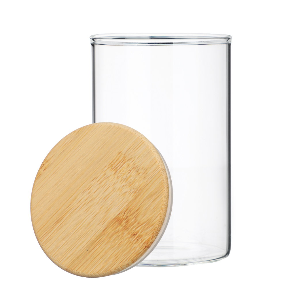 Банка для сыпучих продуктов, стекло, бамбук.крышка, 300мл - #5