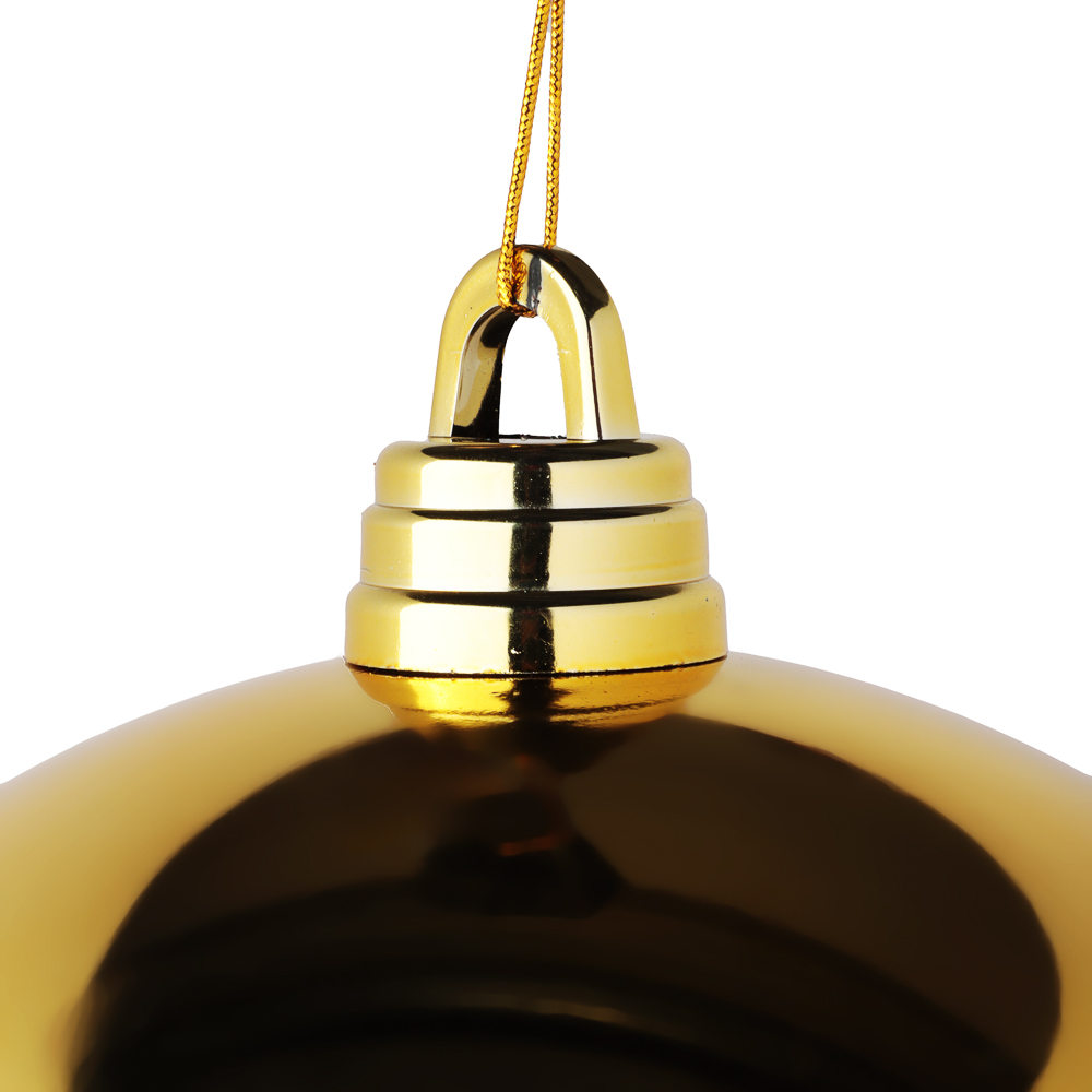 СНОУ БУМ Шар 30см пластик, золото - #2