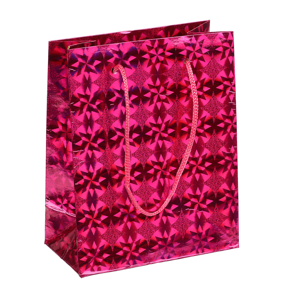 Пакет подарочный бумажный тм СНОУ БУМ 11,5x14,5x6,5 см, фольгированный, 6 цветов - #5