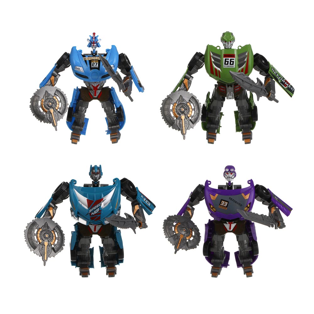 ИГРОЛЕНД Робот трансформирующийся "Спорткар",  PP, 19х19,5х7,5 см, 4 дизайна - #2