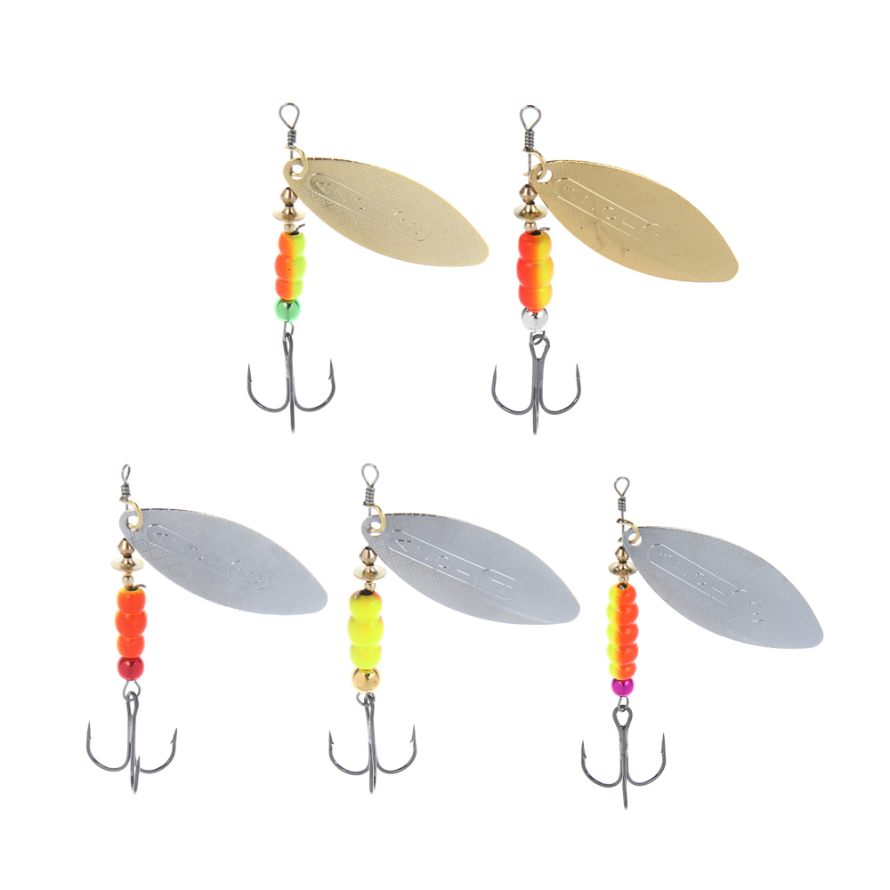 Блесна вращающаяся "Ивовый лист" тм AZOR FISHING, № 2,3,4, 5 видов - #1