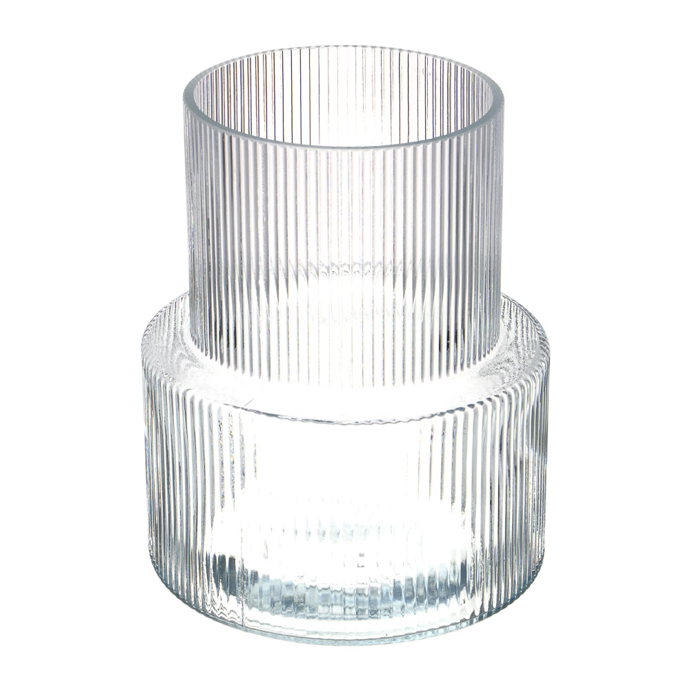 Ваза стеклянная, 15х11х18 см - #1