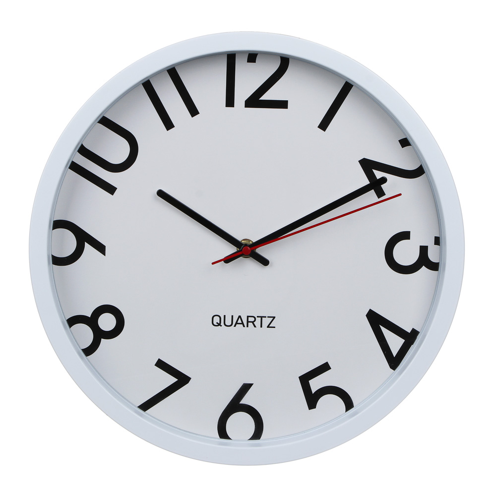 LADECOR CHRONO Часы настенные круглые, пластик, d30 см, 1xAA, арт.06-17 - #1