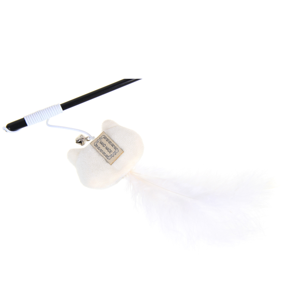 VETTA Игрушка - дразнилка, для домашних животных с перьями, полипропилен, плюш, АБС-пластик, 35 см - #5