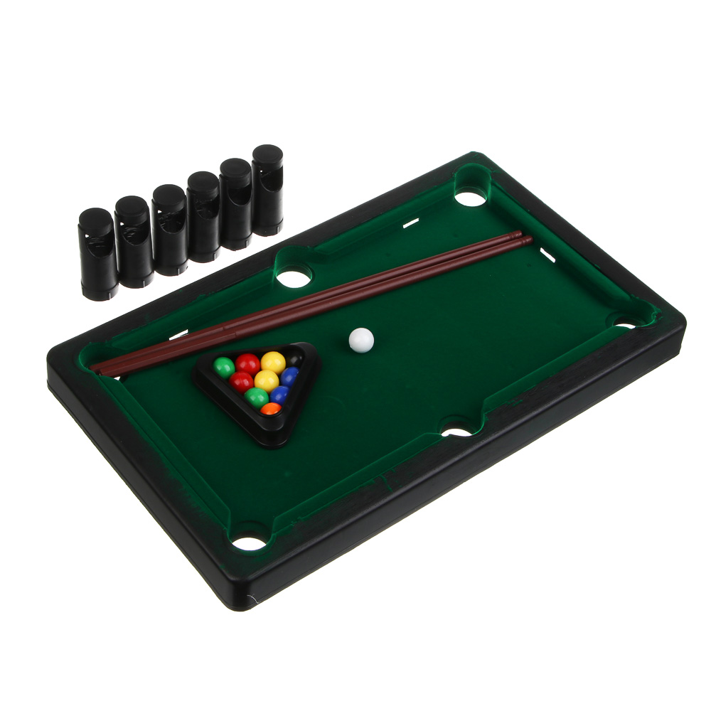 Игра настольный бильярд, 31х18,5см, пластик - #3