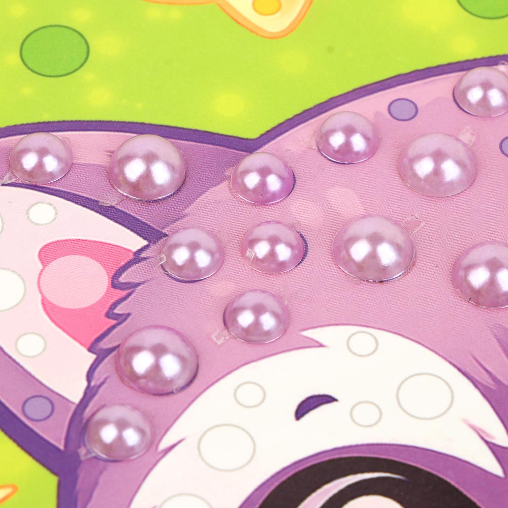 ХОББИХИТ Аппликация жемчужными стразами, пластик, картон, 22х33см, 3-6 дизайнов - #7