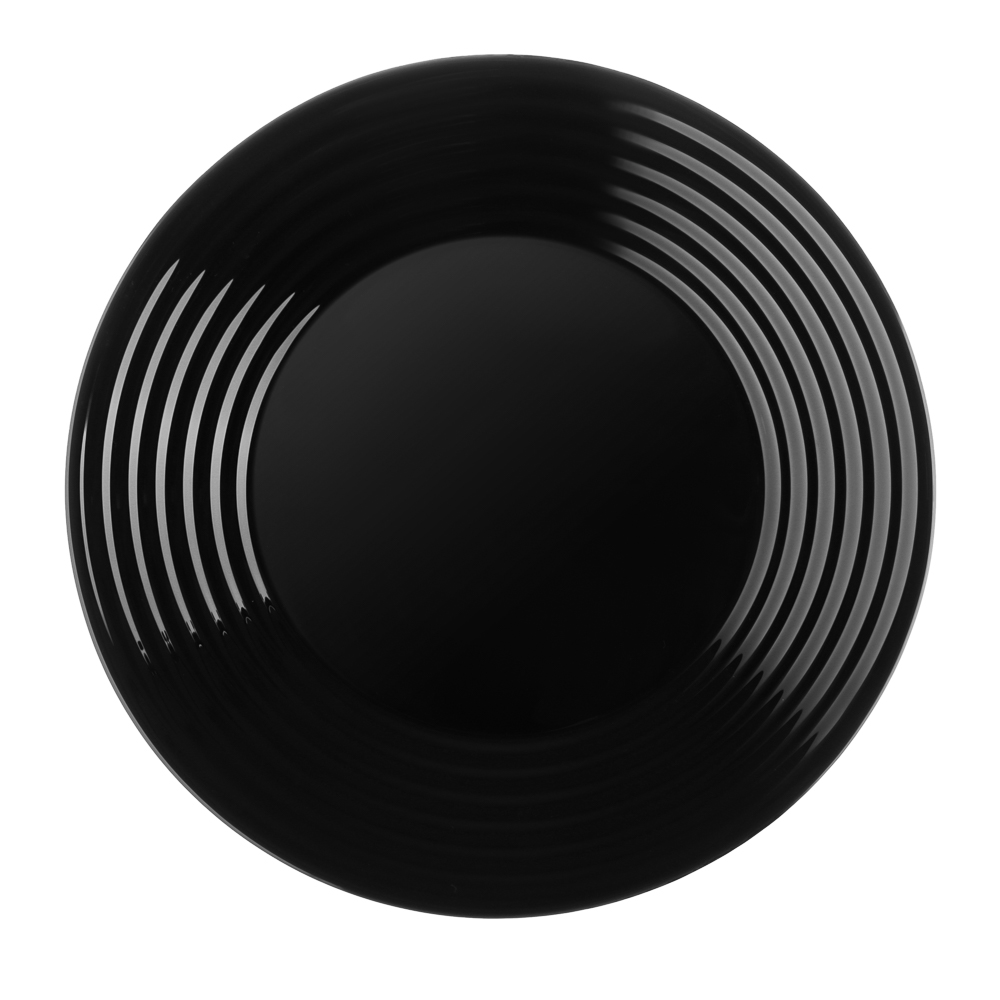 MILLIMI Бароло Тарелка обеденная 24см черная опаловое стекло - #1