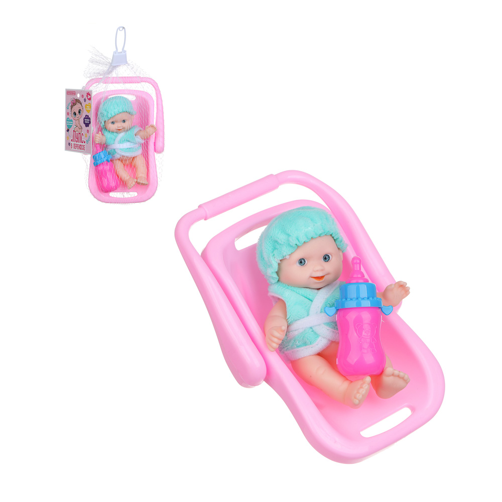 ИГРОЛЕНД Пупс в переноске, PP, 10х16х8см, 3 дизайна - #1
