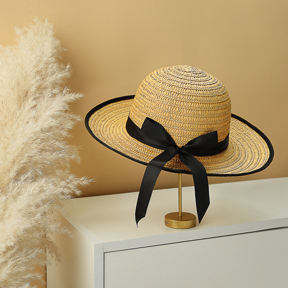 GALANTE Шляпка женская с контрастной окантовкой, р-р 56, 100% целлюлоза, 3 цвета - #16